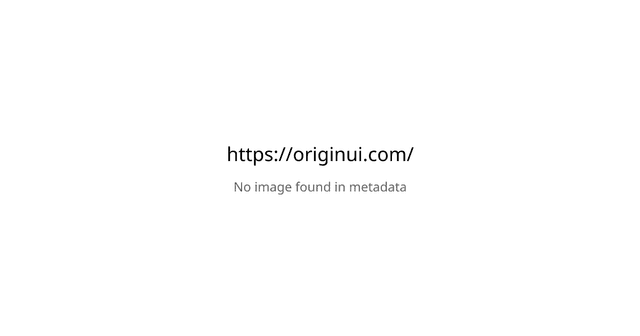 Origin UI registry preview