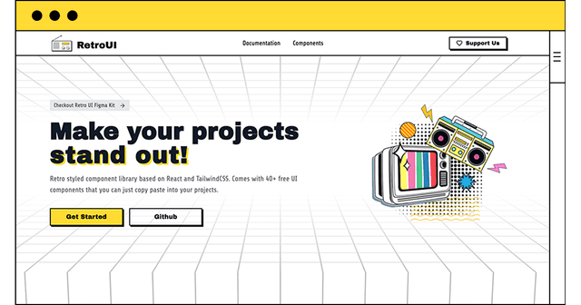 RetroUI registry preview