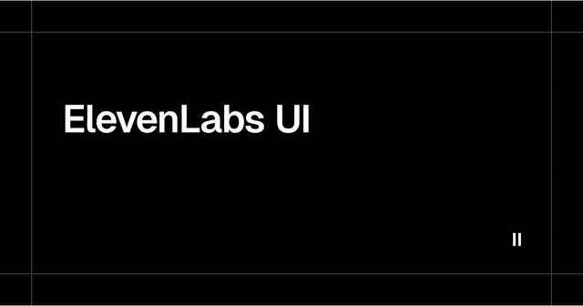 ElevenLabs UI registry preview