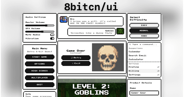 8bitcn registry preview